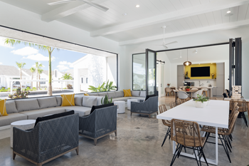 Resident clubhouse with community room